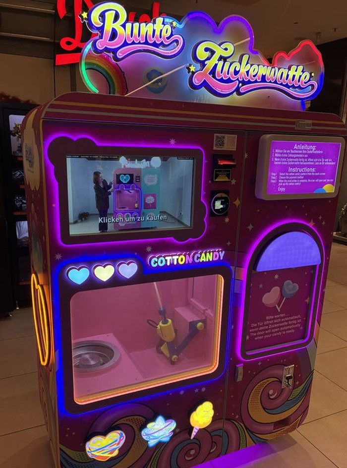 Candy Express Zuckerwatte-Automat Bunte Zuckerwatte